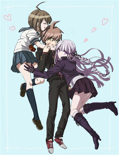 yamatakabou kirigiri kyoko naegi komaru naegi makoto danganronpa trigger happy havoc