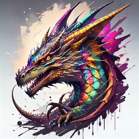Iconic Dragon Vibrant By Jonadav On Deviantart