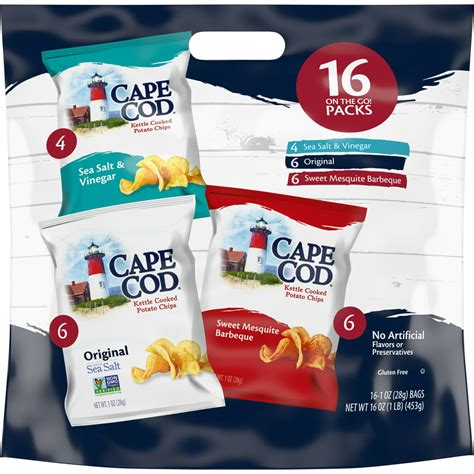 Cape Cod Potato Chips Variety Pack 16 Ct