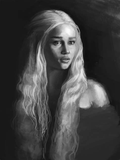 4k Game Of Thrones Daenerys Targaryen Emilia Clarke Black And White