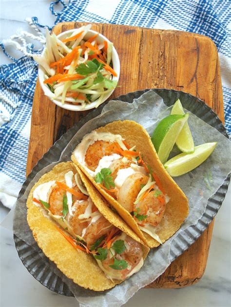 Baja Shrimp Taco Recipe With Chipotle Lime Crema