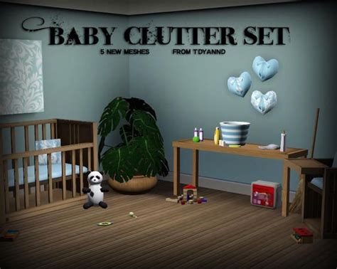 Tdyannds Baby Clutter Set Sims 4 Cc Kids Clothing Shabby Chic Rug