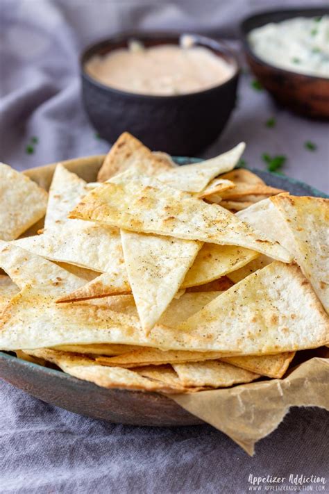 Oven Baked Tortilla Chips Recipe Appetizer Addiction