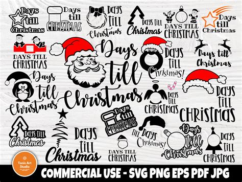 Days till Christmas | Cricut and Silhouette cut files | Christmas svg