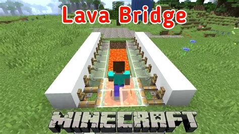 Minecraft Easy Redstone Builds 1 🌋 Lava Bridge Minecraft Viral