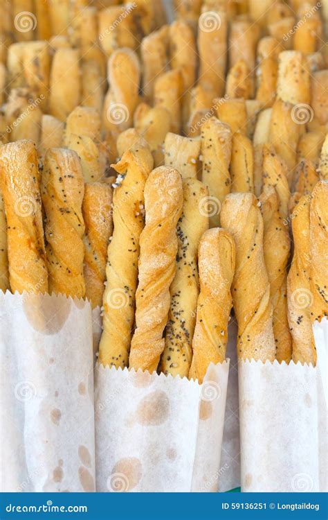 Salty Bread Sticks Stock Image Image Of Tasty Closeup 59136251