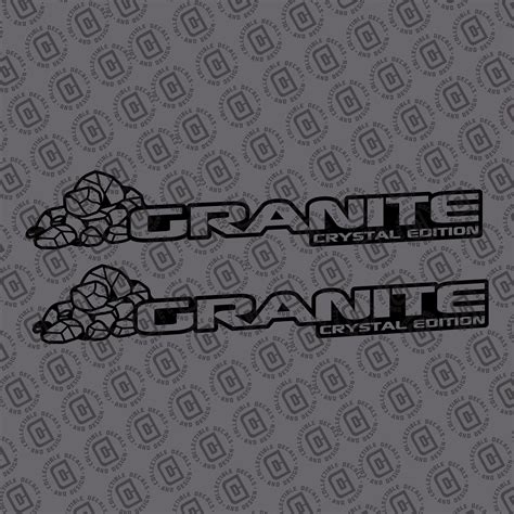 Granite Crystal Ed Hood Decal Set Jeep Wrangler Hood Decal
