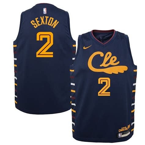 Cleveland Cavaliers Collin Sexton Nike Navy Swingman Jersey Jersey City Edition Maillot