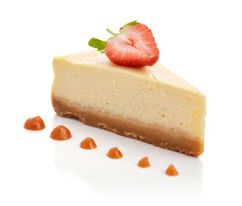 Slice Of Cheesecake Stock Photo Image Of Closeup Strawberry 86058606