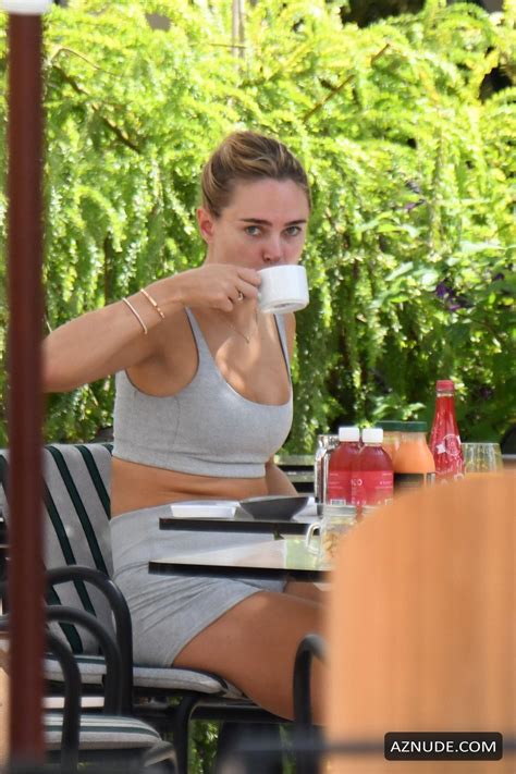 Kimberley Garner Enjoying Breakfast At The Hotel Martinez In Cannes France Aznude