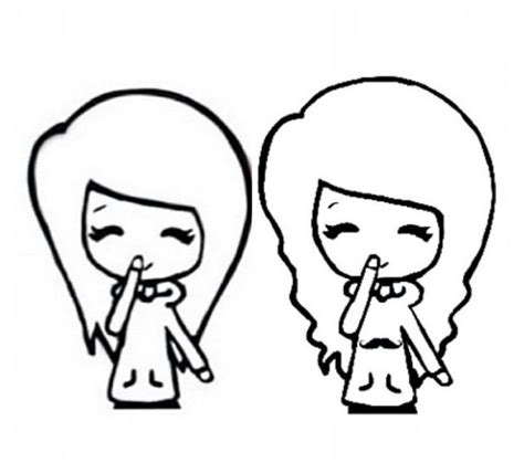 Kawaii coloring pages collection in excellent quality for kids and adults. Bff chibi | Drawings | Pinterest | Bff drawings, Easy ...
