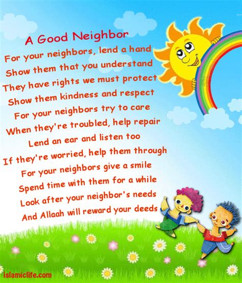 Good Neighbor Poems Quotes Quotesgram