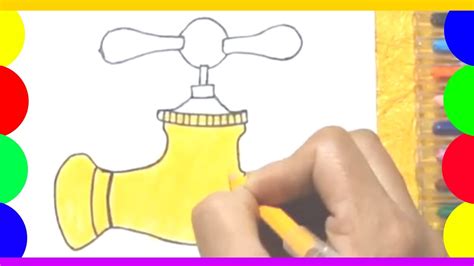 How To Draw A Tap Very Easy For Beginners Youtube