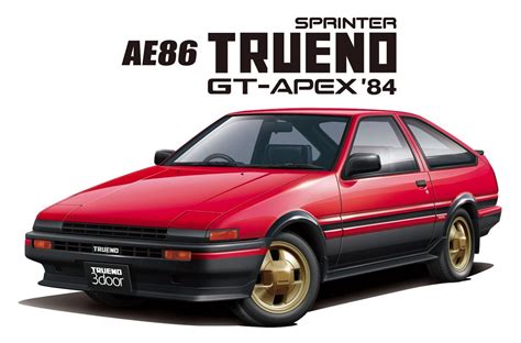Toyota sprinter trueno 1990 ae92. Toyota AE86 Sprinter Trueno GT-APEX 1984 Aoshima 05594