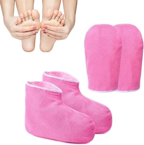 Paraffin Wax Bath Gloves Booties Reusable Spa Heat Therapy Insulated