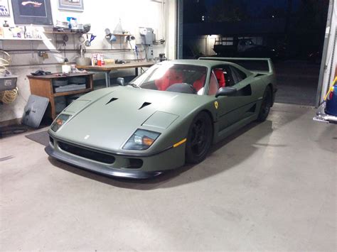 Getting A Ride In This Matte Green Wrapped 1992 Ferrari F40 Was Awesome