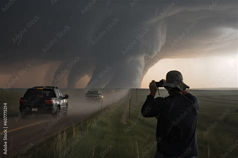 Storm Chaser Capturing Breathtaking Shots Of Tornado Touching Down In