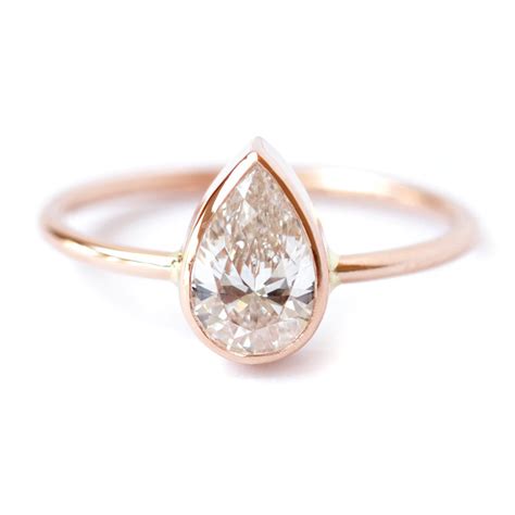 A pear shaped diamond can vary in its exact shape. Pear Shaped Engagement Ring Pear Diamond Ring Solitaire
