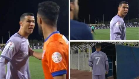 Cristiano Ronaldo Storms Down The Tunnel After Angry Clash With Al