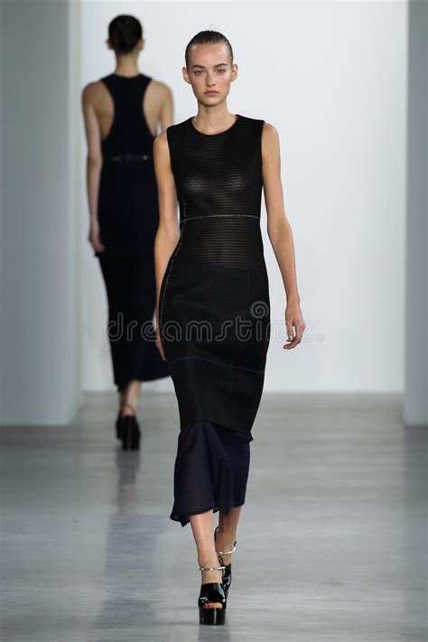 New York Ny September 11 Model Maartje Verhoef Walks The Runway At The Calvin Klein