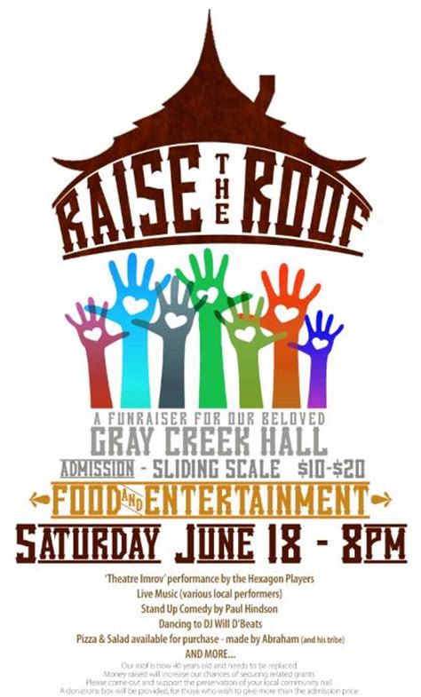 Raise The Roof Help Gc Hall And Be Entertained The East Shore