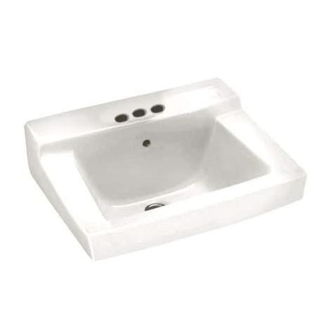 American Standard Declyn Wall Mounted Bathroom Sink In White 0321026