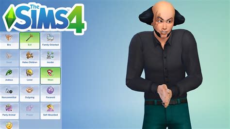 How To Create The Most Evil Sim Traits Combination The Sims 4 Youtube
