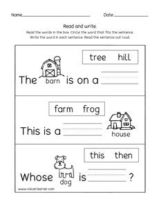 We did not find results for: Learn to read and write short words in sentences activity ...