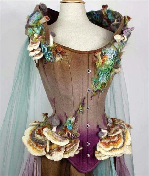mushroom corset fashion mushroom costume fantasy fashion