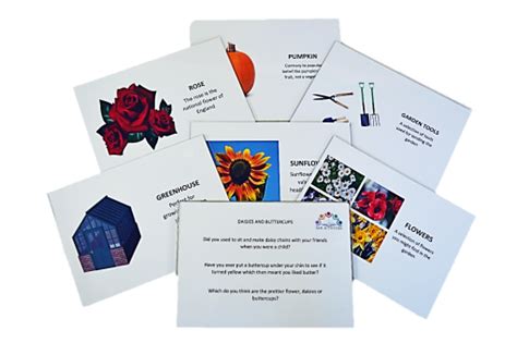 Reminisce Together Cards In The Garden Dementia Activities