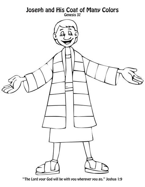 Free Printable Joseph Coat Of Many Colors Coloring Page - 256+ Crafter Files