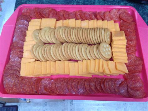 Cheese Pepperoni And Cracker Tray I Made For Sadie S Shower Cheese And Cracker Tray Dessert