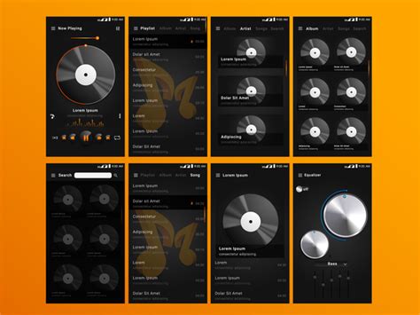 Download system ui apk for android, apk file named com.android.systemui and app developer company is. Mobile music app UI dark styles vector - Vector Music free ...