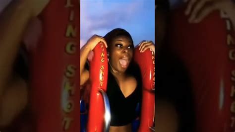 Girls Passing Out On The Slingshot Ride Youtube