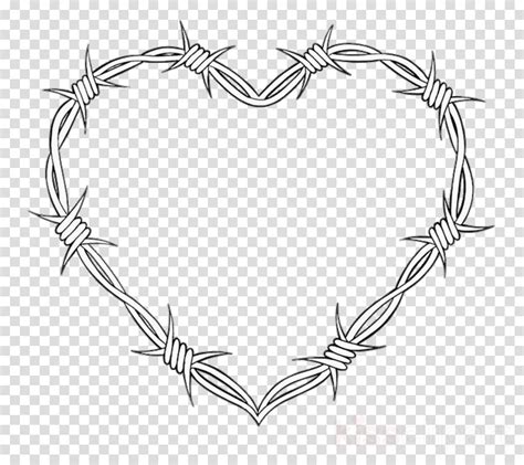 Barbed Wire Heart Png Png Image Collection