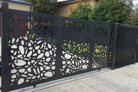 Metal Privacy Screen Laser Cut Decorative Steel Privacy Panel Metal