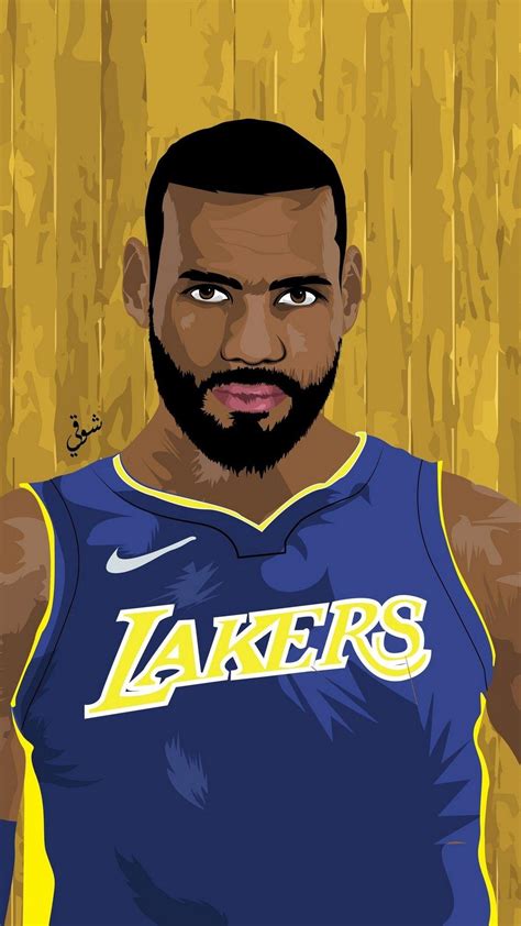 Cartoon Lebron Lakers Wallpapers Top Free Cartoon Lebron Lakers