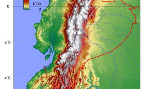 Grande Detallado Mapa De Fisiografia De Ecuador 2011 Ecuador Otosection
