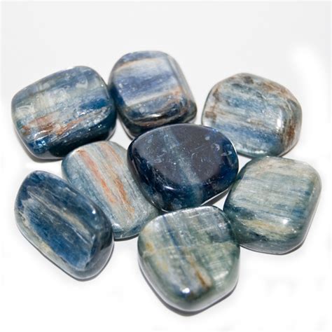 Green, with a red isosceles triangle (based on the hoist side) superimposed on a long, yellow arrowhead; Blue Kyanite Wholesale I Tumbled Gemstones Wholesale I Canada
