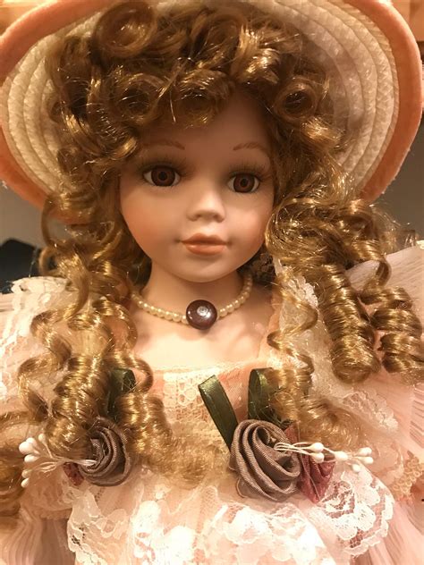 Vintage Olivia Porcelain Doll With Stand Etsy Porcelain Dolls