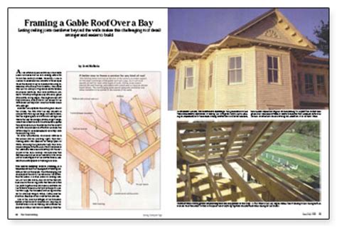 Bay window roof construction details. Framing a Gable Roof Over a Bay - Fine Homebuilding