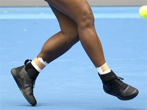 Serena williams powers through in australian open as venus bows out. What's with Serena Williams' shoes at the Australian Open ...