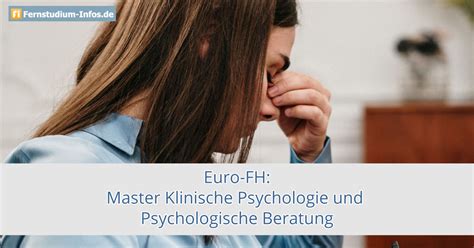 Master Klinische Psychologie Und Psychologische Beratung Euro Fh