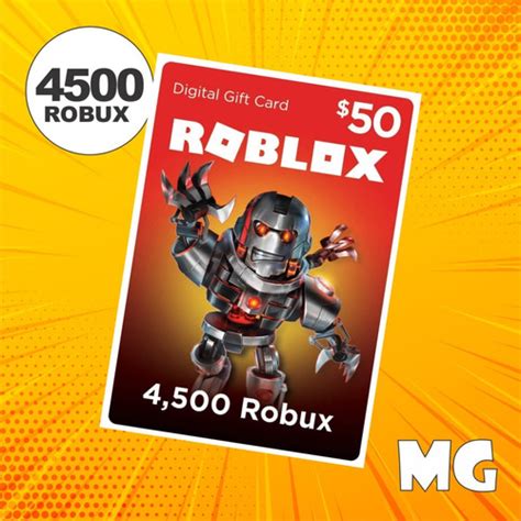 Cartão Roblox De 4500 Robux Mercadolivre