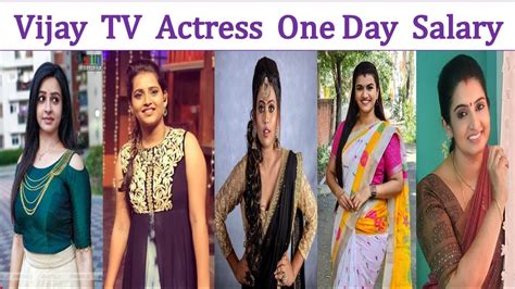 Vijay Tv Serial Actress One Day Salary Details Tamil Serial