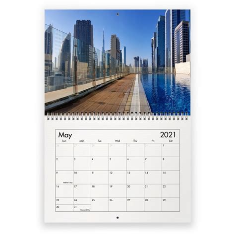 Dubai 2021 Wall Calendar Etsy