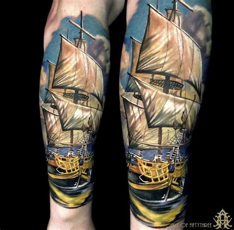 Nautical Ship Tattoo By Max Limited Availability At Redemption Tattoo