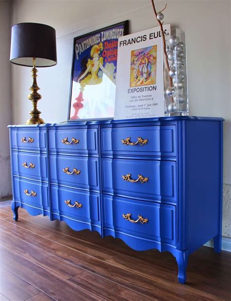 Check out our cobalt blue bedroom selection for the very best in unique or custom, handmade pieces from our prints shops. Blue and Gold Frenchie | Blue furniture, Cobalt blue ...