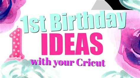 Are you looking for some great gift ideas for a baby whose first birthday is coming up? 18 First Birthday Ideas with the Cricut - YouTube