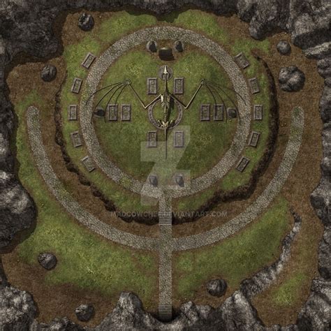Dragon S Tomb By Madcowchef Fantasy City Map Fantasy Map Dungeon Maps